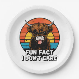 Plato De Papel Vaca.