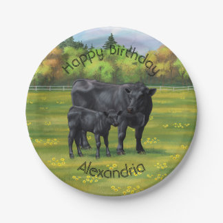 Plato De Papel Vaca negra de ángulos y ternera en salsa de verano