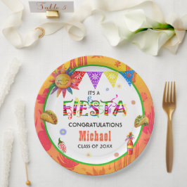 Plato De Papel Vaca Sagrada Es Una Fiesta De Graduación