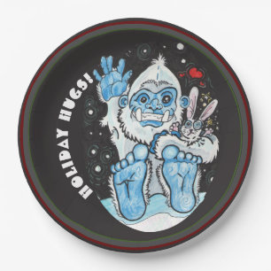 Plato De Papel ¡Vacaciones Abrazos Yeti!