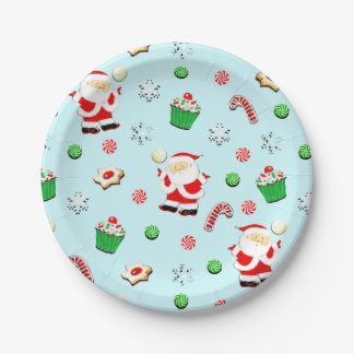 Plato De Papel Vacaciones de Navidades de voleibol
