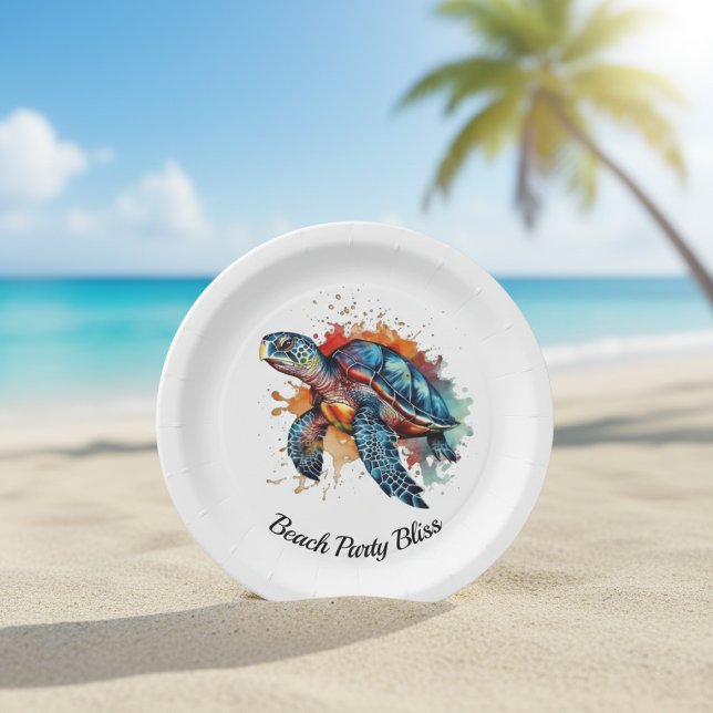 Plato De Papel Vagabundo Oceánico, personalizado (Subido por el creador)