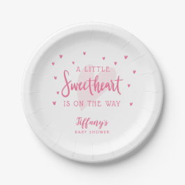 Plato De Papel Valentine Baby Shower | Pequeño novio
