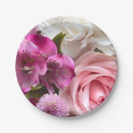 Plato De Papel Valentine Bouquet Party