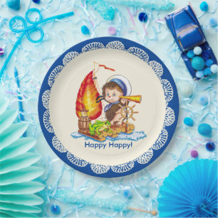 Plato De Papel Valiente marinero