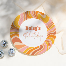 Plato De Papel Vamos a conseguir la fiesta de cumpleaños del Chic