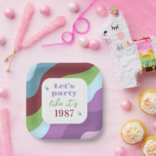 Plato De Papel Vamos a los 30 cumpleaños, vamos Fiestas como si f