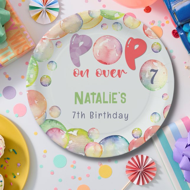 Plato De Papel ¡Vamos! Bola de jabón niño de cumpleaños (Subido por el creador)