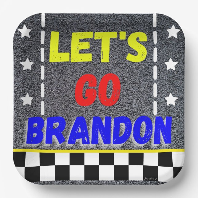 Plato De Papel Vamos Brandon, papel de papel (Anverso)