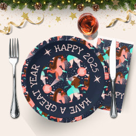 Plato De Papel ¡Vamos Fiesta! Año Nuevo