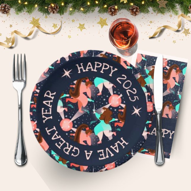 Plato De Papel ¡Vamos Fiesta! Año Nuevo (Subido por el creador)