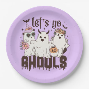 Plato De Papel Vamos Ghouls Halloween