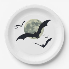 Plato De Papel Vampiro Bats Halloween