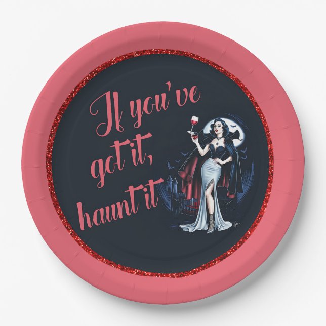 Plato De Papel Vampiro de sulfuro sexy si lo tienes, atójalo (Anverso)