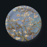 Plato De Papel Van Gogh Almond Blossom<br><div class="desc">Serie de pintura natural Vincent Van Gogh - Florencia de almendras en tonos azules</div>