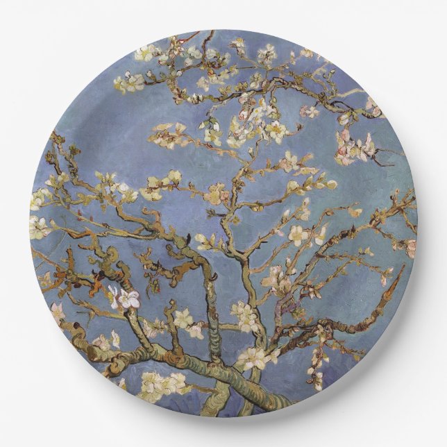 Plato De Papel Van Gogh Almond Blossom Paper Plate (Anverso)