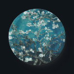 Plato De Papel Van Gogh Almond Blossoms : Verde azulado oscuro<br><div class="desc">Añade arte a tus celebraciones con platos de papel desechable y servilletas con flores de almendra. Una moda pero práctica para duchas, bodas o cumpleaños. Flores de almendras fiestas, servilletas Van Gogh, vajilla desechable inspirada en el arte, decoración fiesta floral, elegantes y oscuros materiales de celebración verde azulados, equipo de...</div>