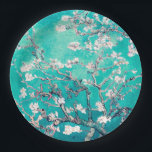 Plato De Papel Van Gogh Almond Flores Turquoise<br><div class="desc">Regalos turquesa de flores de almendras para fiestas de boda, Baby Shower o Fiesta de primavera: Celebre sus ocasiones especiales con la belleza encantadora de los floreros de almendras de Vincent Van Gogh. Nuestros Regalos Turquoise Almond Blossoms son el lugar perfecto para apreciar su fiesta nupcial, la ducha de bebé...</div>