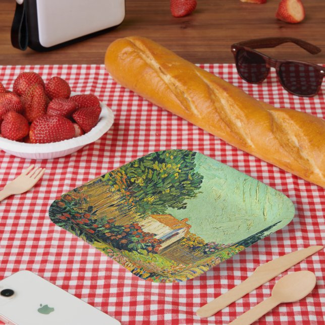 Plato De Papel Van Gogh - Paisaje, 1925-1928 (Picnic)
