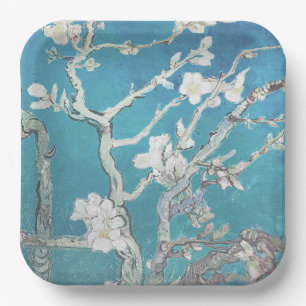 Plato De Papel Van Gogh Pintura Almond Blossom