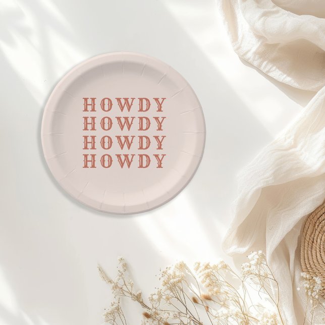 Plato De Papel Vaquera del Desierto Último Rodeo (Subido por el creador)