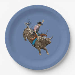 Plato De Papel Vaquero