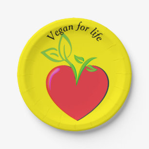 Plato De Papel Vegan para la placa de papel de la vida