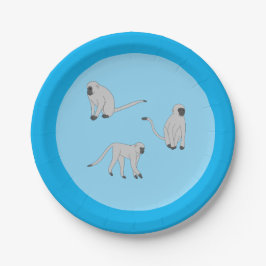 Plato De Papel Velvet Monkeys