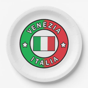 Plato De Papel Venecia Italia