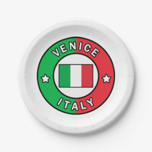 Plato De Papel Venecia Italia