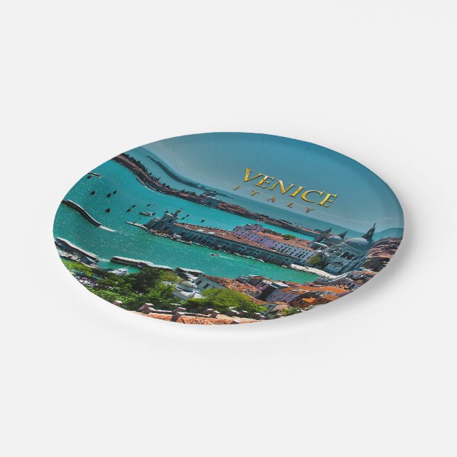 Plato De Papel Venecia, Italia - visión aérea (Angular)