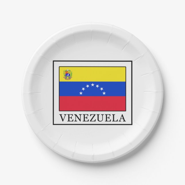 Plato De Papel Venezuela (Anverso)