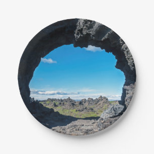 Plato De Papel Ventana de lava en Dimmuborgir, zona de Myvatn - I