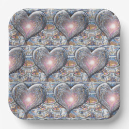 Plato De Papel Ventana de mi corazón