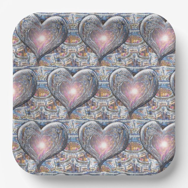 Plato De Papel Ventana de mi corazón (Anverso)