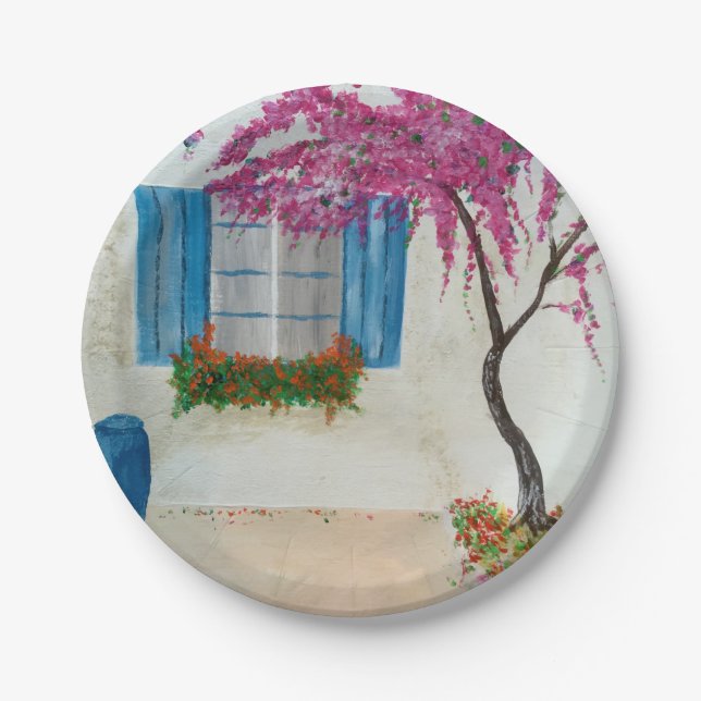 Plato De Papel Ventana griega (Anverso)