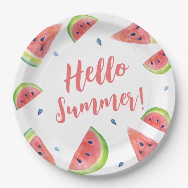 Plato De Papel Verano (Anverso)