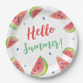 Plato De Papel Verano