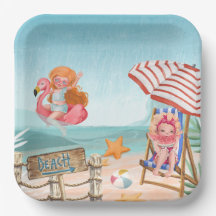 Verano divertido en la playa con amigos