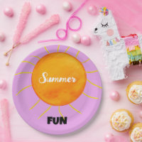 Verano divertido Naranja amarillo Sun Purple