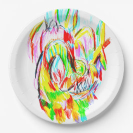 Plato De Papel Verano Trex 