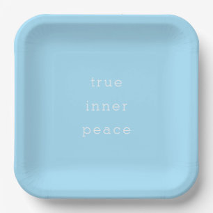 Plato De Papel Verdadera Paz Interior