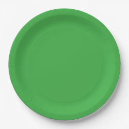 PLATO DE PAPEL VERDE