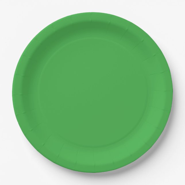 PLATO DE PAPEL VERDE (Anverso)
