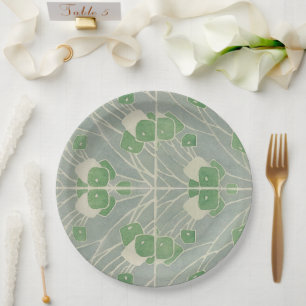 Plato De Papel Verde Geométrico 1915 Hannah Borger Overbeck