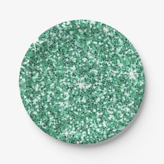 Plato De Papel Verde menta del PURPURINA el |