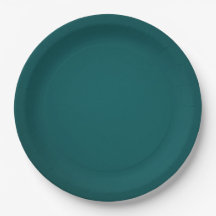 Plato de papel verde perfecto