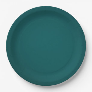 Plato de papel verde perfecto