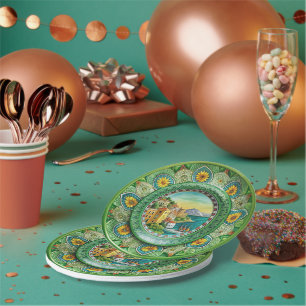 Plato De Papel Verde siciliano: Placa de papel de melamina