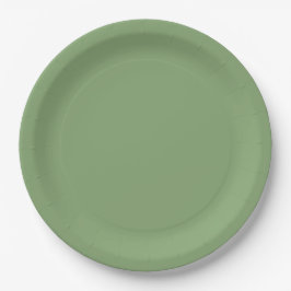 Plato De Papel Verde suave